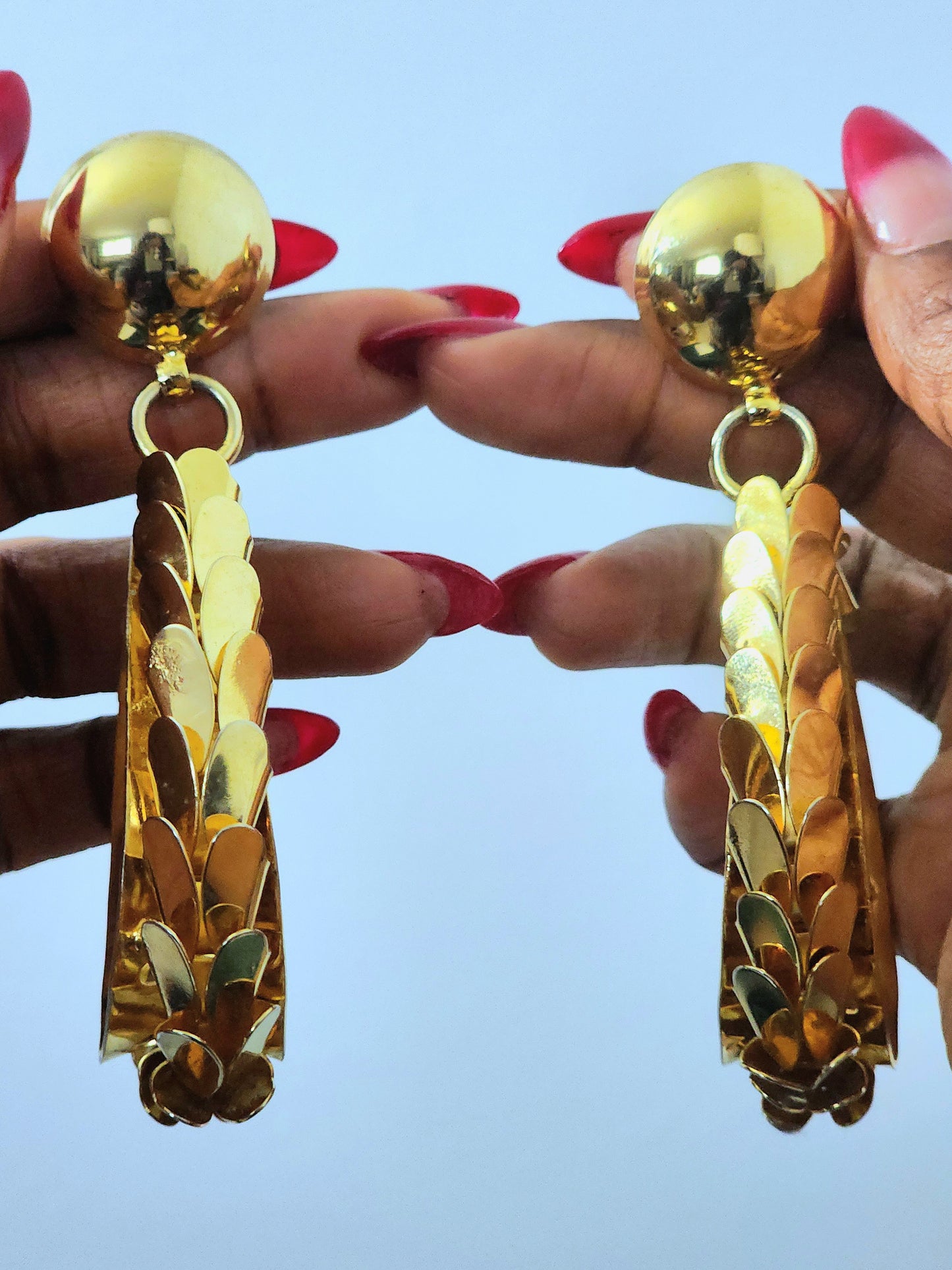 1980s Runway Couture Earrings