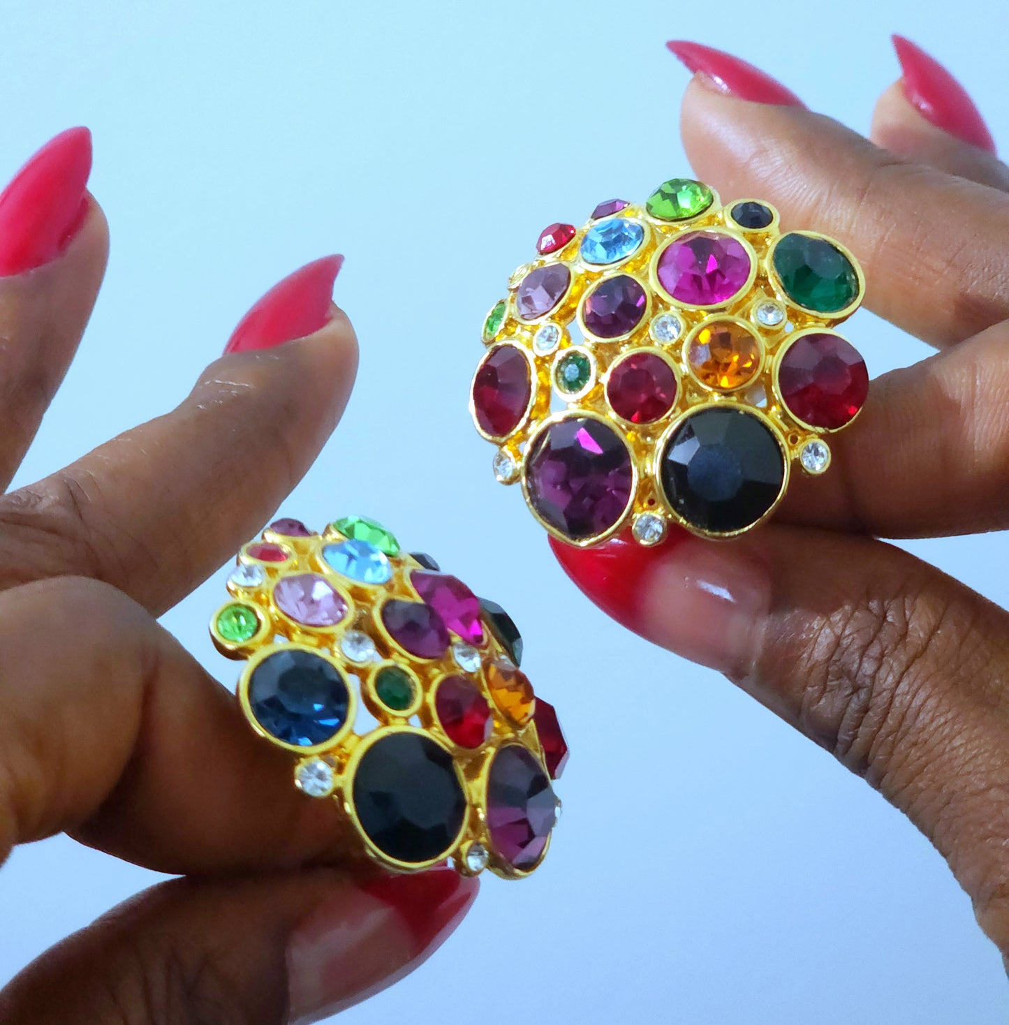 1980s Gripoix-Style Blanca Earrings