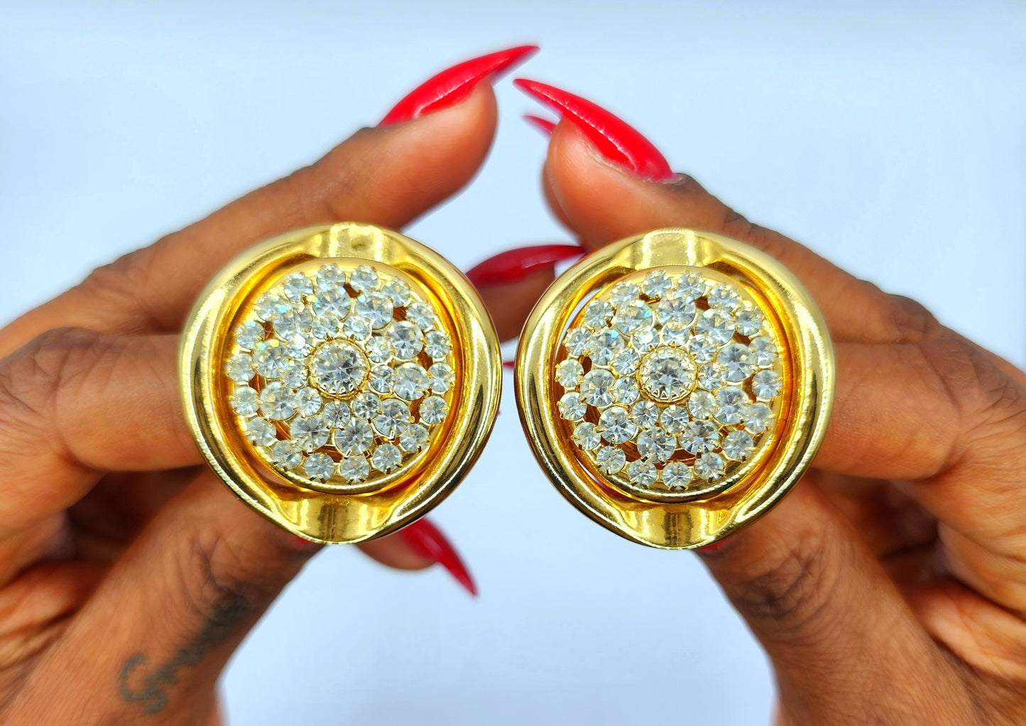 1980s Runway Couture Earrings