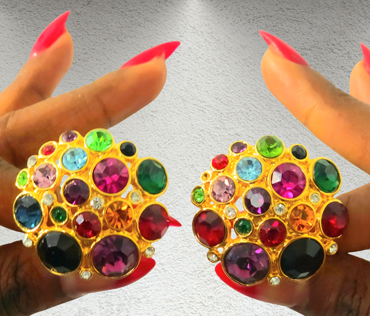 1980s Gripoix-Style Blanca Earrings