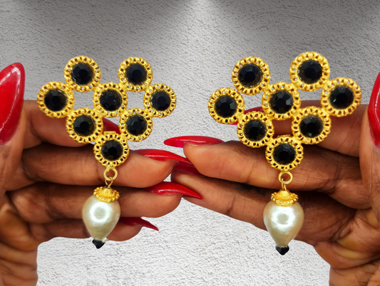 1980s Runway Couture Earrings